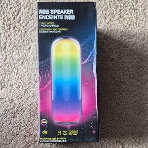 RGB Portable Speaker with Rechargeable Battery